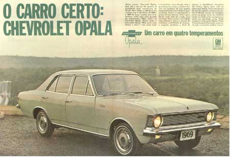 OPALA – A 1ª propaganda aparecendo o veículo