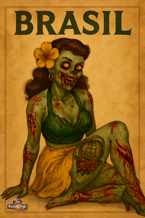Pinup Old Skull